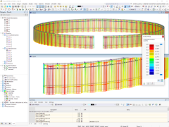 RFEM model fasády centra NIO User Experience Center v Che-fei, Čína
