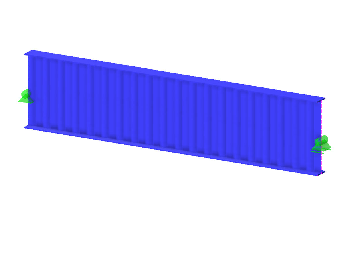Model 004484 | Nosník z vlnité stojiny - Zeman: WTA - 1250 - 300x20