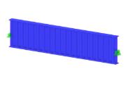 Model 004484 | Nosník z vlnité stojiny - Zeman: WTA - 1250 - 300x20