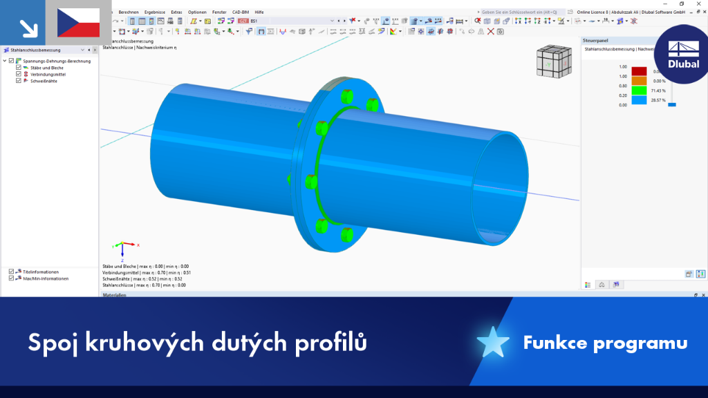 Spoj kruhových dutých profilů