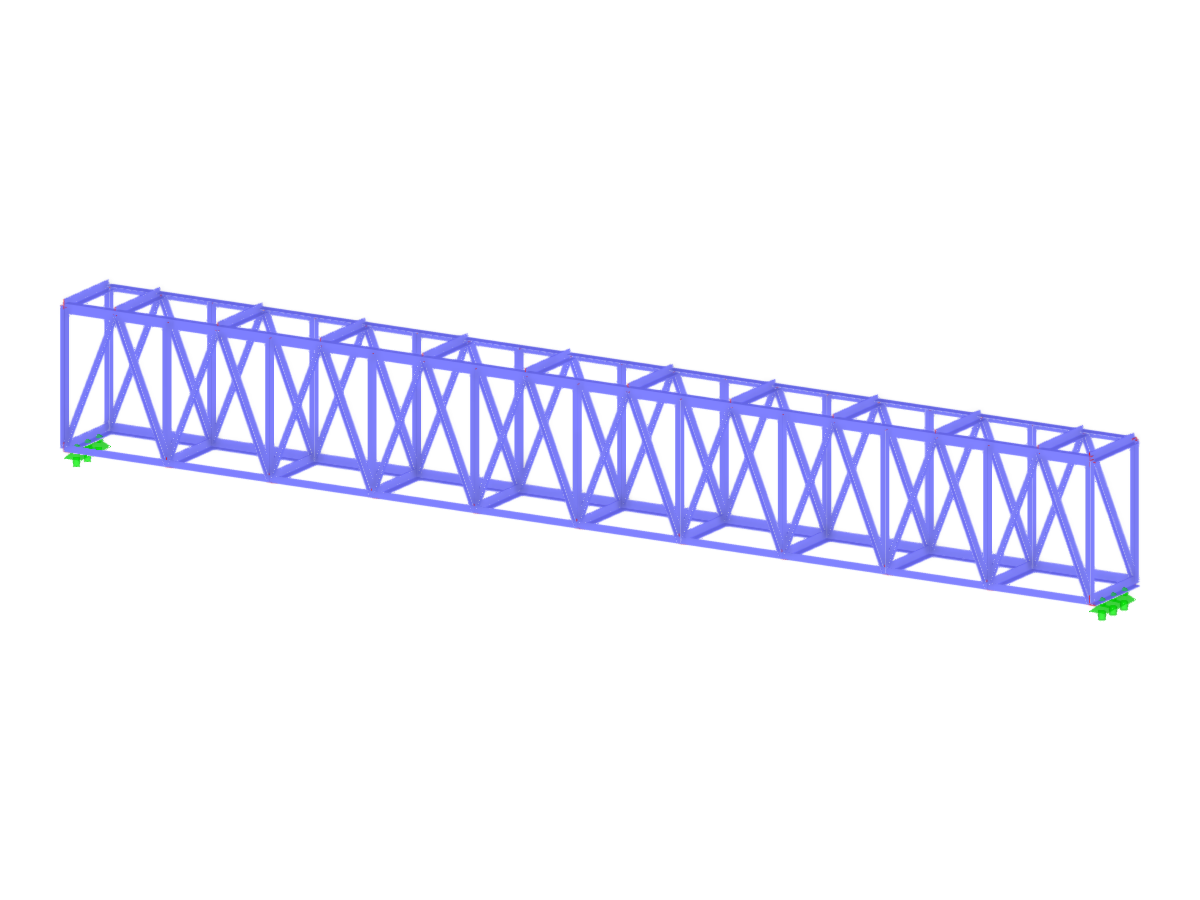 Model 004673 | Čtvercový příhradový nosník