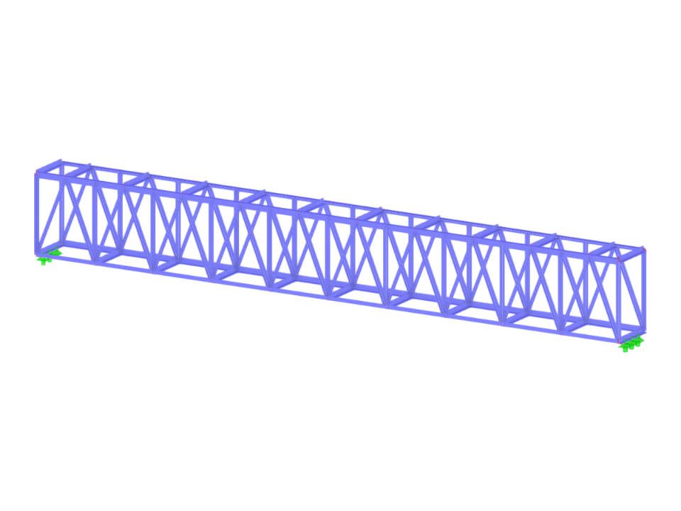 Model 004673 | Čtvercový příhradový nosník