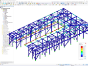 Deformace dřevěné konstrukce v programu RFEM 6