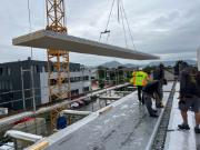Montáž CLT panelů a nezalité betonové pásy | © Rothoblaas