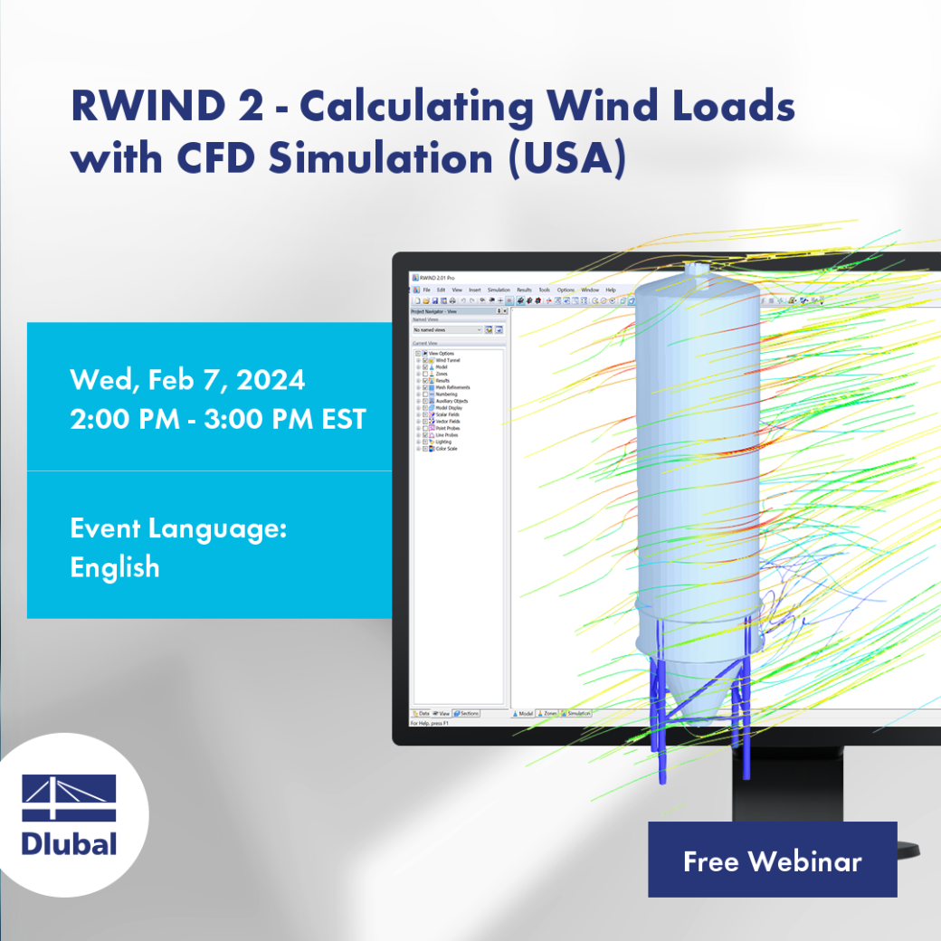 RWIND 2 – Výpočet zatížení větrem pomocí CFD simulace (USA)