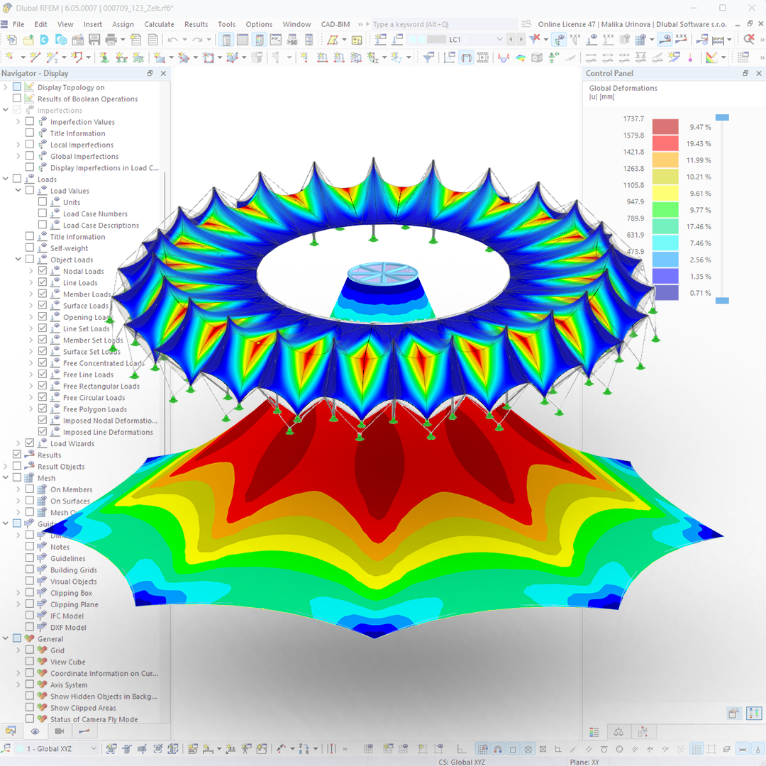 Form-finding pro RFEM 6