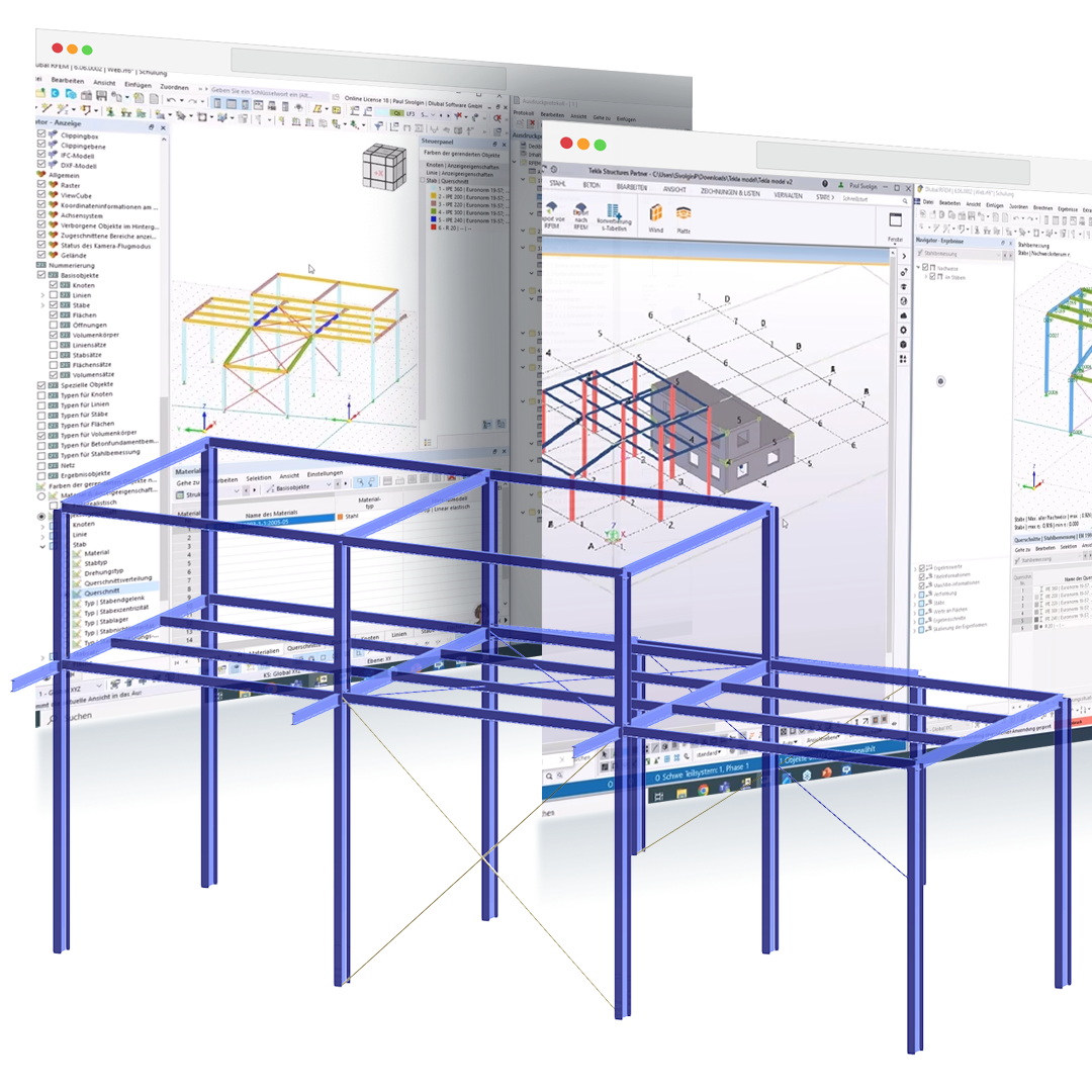 Úvod do rozhraní programu RFEM 6 - Tekla Structures