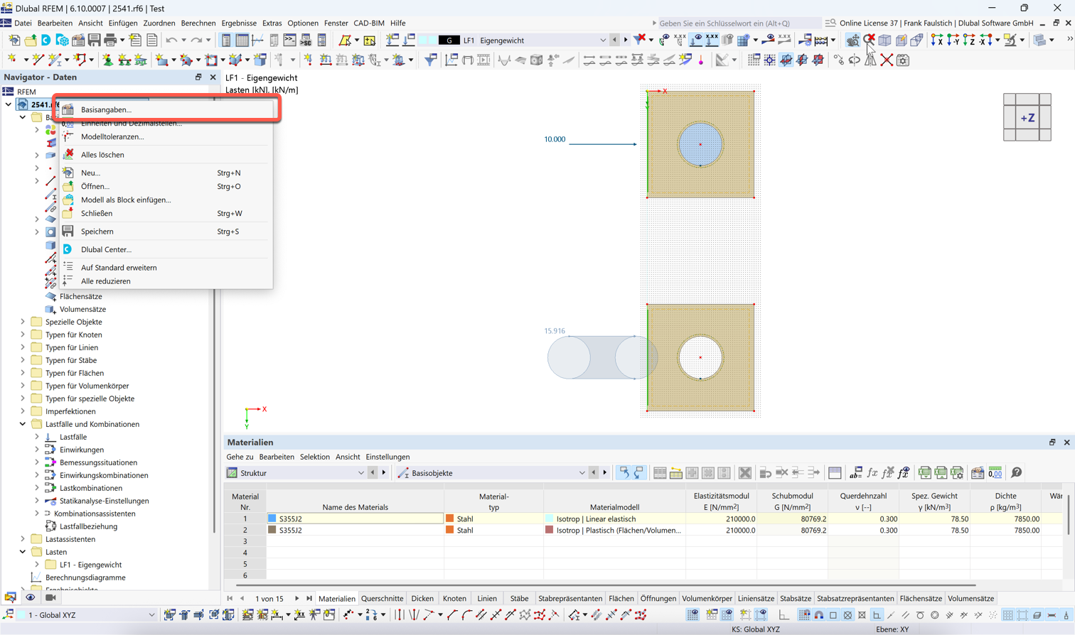 FAQ 005518 | Jak lze v programu RFEM 6 dodatečně obrátit globální souřadný systém (směr globální osy Z)?