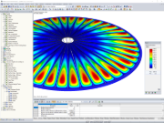 RFEM model po procesu form-finding