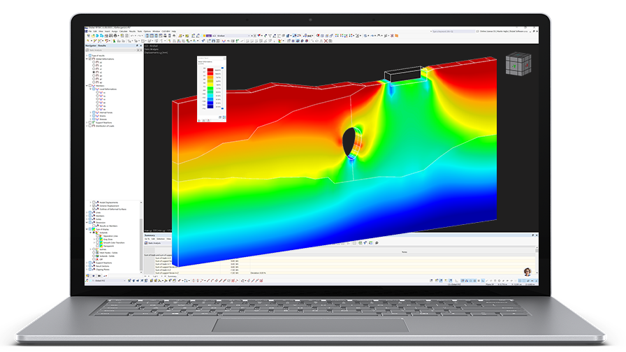3D model základů v RFEM 6