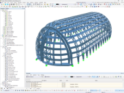RFEM model hangáru na vzducholodě v Essenu-Mülheimu | © Marx Krontal Partner, MKP GmbH