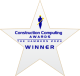 Award-winning trophy signifying the 2024 computing accolade with modern design elements.