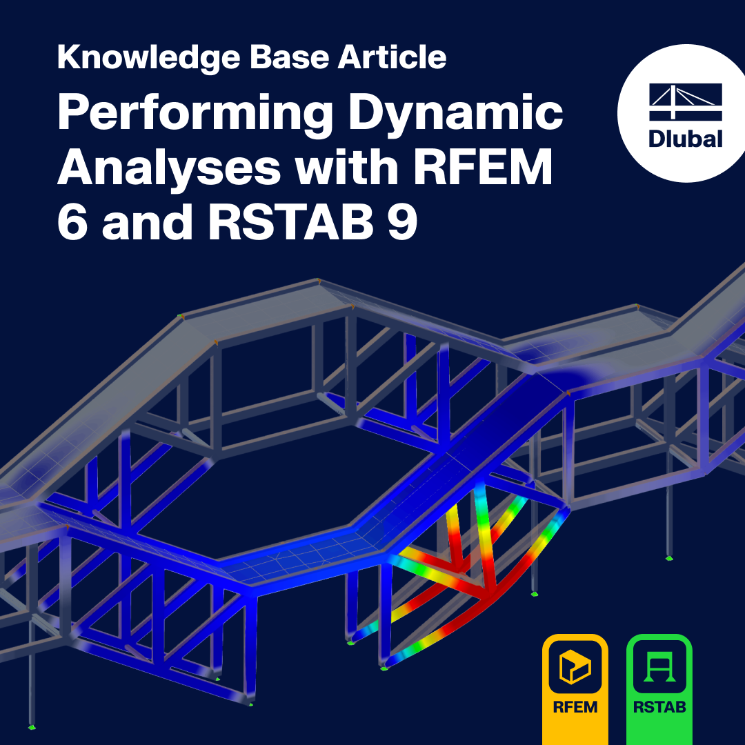 Vysvětlení funkcí a addonů pro dynamickou analýzu v programech RFEM 6 a RSTAB 9, ukazující, jak přesně provádět složité simulace.