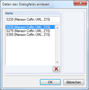 Dialogové okno pro zadávání údajů do programu RFEM 5 s různými možnostmi výpočtů.