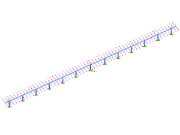 Model se solárním trackerem (© Axial Structural Solutions)