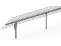 Detailní pohled na systém pro sledování slunce s vyobrazením jeho konstrukce a klíčových součástí.