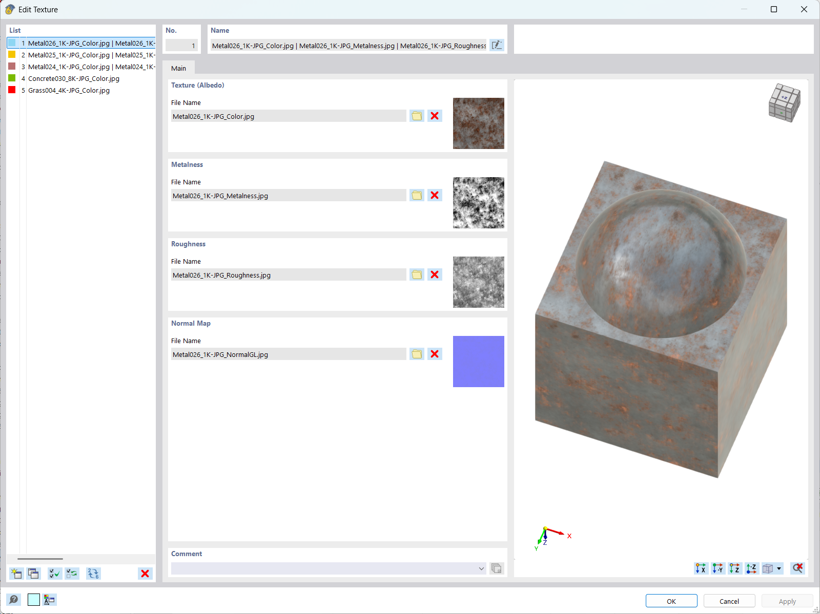 Textury materiálů na míru pro realistické vizualizace modelů