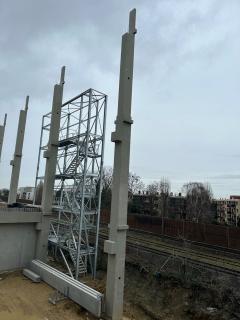 Plánovaná skladová hala La Factory při výstavbě | © SPIC SAS