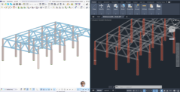Export souboru DXF ze 3D scény projektové stavby. Názorné objasnění procesu exportu do formátů CAD.