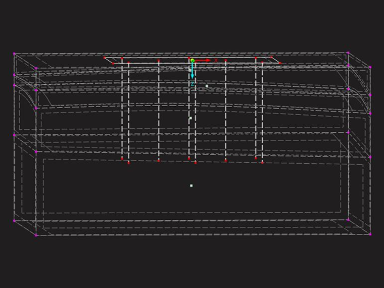 Vylepšené modelování objemů s automatickou integrací uzlů a linií pro efektivní vývoj 3D modelů.