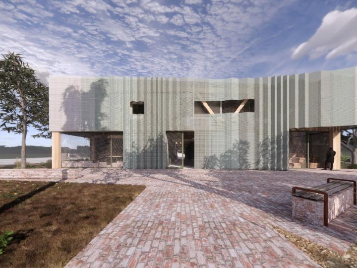 Vizualizace depa Sages Road Depot s dřevěnou konstrukcí a BIM procesem v Glenroy, Austrálie