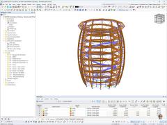 3D model dřevěné rozhledny s technickými detaily