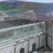 Parametrické modelování a posouzení ocelové střechy pomocí softwaru RFEM 6. Mezi hlavní přednosti patří integrace nosných prvků a optimalizačních procesů.