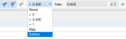 Definice filtračního kritéria pro využití