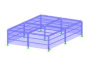 Ocelový prvek a plošná konstrukce analyzovány pomocí principů časové analýzy výbuchu z AISC Design Guide 26.
