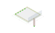 3D analýza betonového sloupu s připojenou deskou podle normy CSA A23.3.