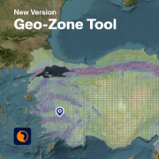 Uživatelské rozhraní nástroje Geo-Zone s různými geografickými oblastmi pro parametry statické analýzy.