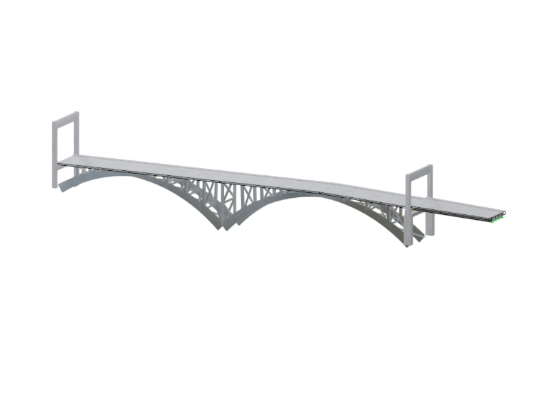 Imagen del modelo de RFEM del Puente Molino en Orizaba, Veracruz, México. © Grupo Constructo