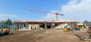 Vnější pohled na Rewe Königs Wusterhausen během fáze výstavby | © FRANKEN Generalplaner GmbH