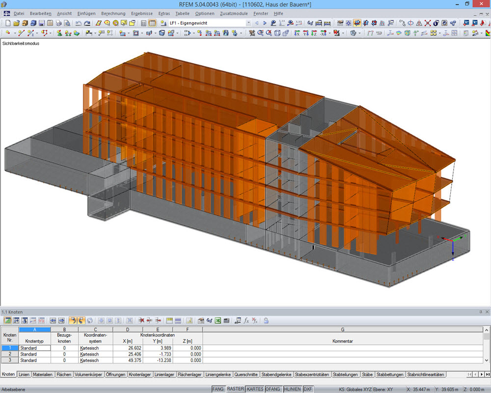 Badener Haus der Bauern in Freiburg | Realisiert mit RFEM von Göppert Bauingenieure, Lahr | www.gbi-statik.de