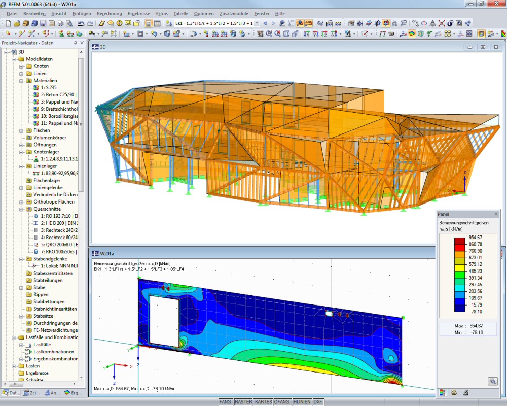 Werkstatt für Holzschnitzkunst im Grödnertal, Südtirol | Realisiert mit RFEM von Lignaconsult Schrentewein & Partner GmbH, Bozen, Italien | lignaconsult.net