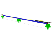 3D-Rendering des Kranbahnträgers
