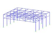 Stahlbauhalle mit kaltgeformten Stahlprofilen