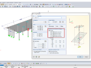 Glättungsbereiche an Stützen- und Plattenschnitt