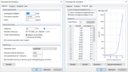 Allgemeine Simulationsparameter und Einlass-Windgeschwindigkeitsprofil