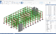 Visualisierung eines BIM-Modells in einem Viewer mit der Möglichkeit, Querschnitte, Material und Abmessungen abzufragen
