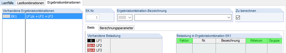 Ergebniskombination