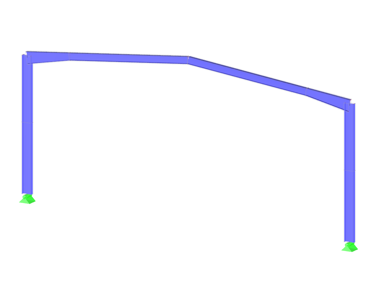 Hallenrahmen mit Vouten