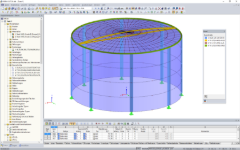 3D-Modell eines Wassertanks in RFEM (© Rocky Summit EC)
