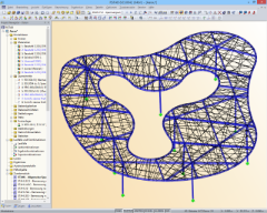 3D-Modell des Bushofes in RSTAB (© formTL)
