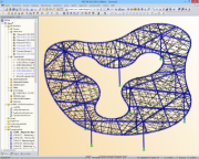 3D-Modell des Bushofes in RSTAB (© formTL)