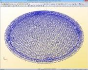 Räumliches Modell der Kuppel des Louvre Abu Dhabi in RSTAB (© Waagner-Biro)