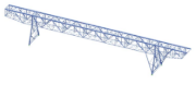 RSTAB-Modell der Kranbrücke (© IB Burgdorf GmbH)