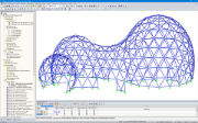 3D-Modell des Empfangsgebäudes in RSTAB (© zapf & co.)