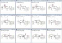 Verschiedene Kranlaststellungen in RFEM (© Albyr)