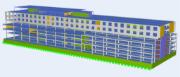 RFEM-Modell des Hotel Landslide | © Raadgevend Ingenieursburo van Nunen B.V.
